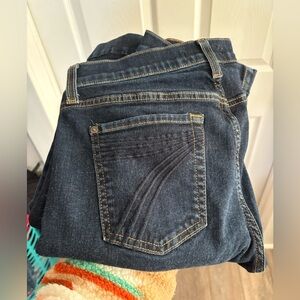 7 For All Mankind Dark Blue Flare Jeans